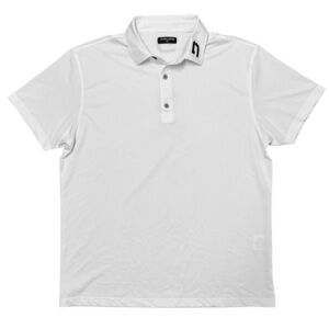 Druids Polo Mens Size 2XL White Blue Embroidered Logo Golf Tech Performance